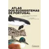 Capa de um livro que tem desenhada um boto, um gineta e um zarro-comum. Texto: "Atlas dos ecossistemas de Portugal".